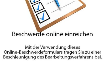 Beschwerde online einreichen