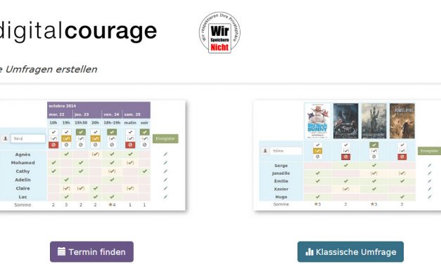 Umfragen und Termine mit Digitalcourage-Tool