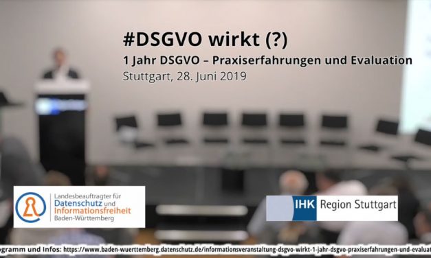 Informationsveranstaltung DSGVO wirkt (?)