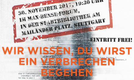 „Sie sind vorsorglich festgenommen“ – Fortsetzung des Formates „Datenschutz als Kulturaufgabe“