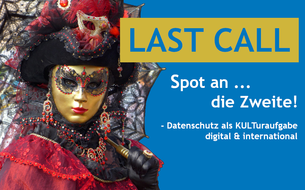 Spot an … die Zweite! Datenschutz als KULTuraufgabe digital & international