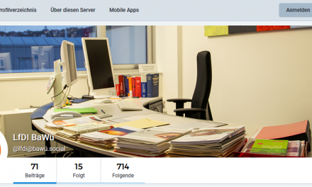 LfDI Brink nutzt und unterstützt Social Media Plattform Mastodon