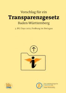 Deckblatt des im Text verlinkten Vorschlags für ein Transparenzgesetz Baden-Württemberg.