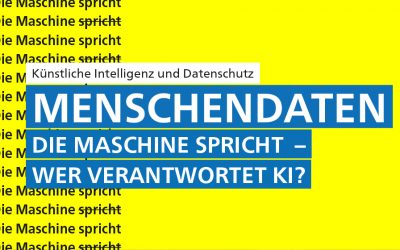 KI Woche vom 4.-6.10: „Menschendaten. Die Maschine spricht – wer verantwortet KI?“