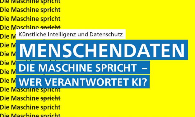 KI Woche vom 4.-6.10: „Menschendaten. Die Maschine spricht – wer verantwortet KI?“