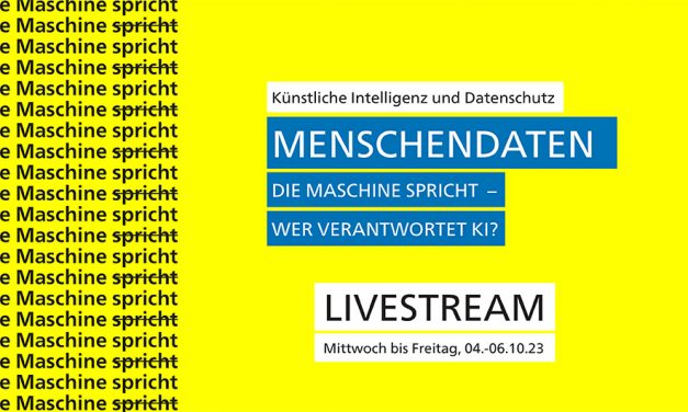 Livestream KI Themenwoche „Menschendaten. Die Maschine spricht – wer verantwortet KI?“