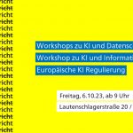 KI-Workshops und Gespräch über europäische KI Regulierung