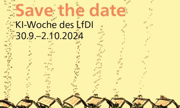 Save the date: KI-Woche vom 30.9. bis 2.10.24