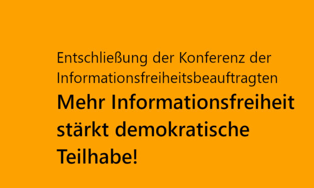 IFK: Mehr Informationsfreiheit stärkt demokratische Teilhabe!