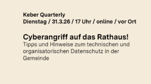 Vortrag und Diskussion: „Cyberangriff auf das Rathaus!“