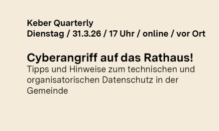 Vortrag und Diskussion: „Cyberangriff auf das Rathaus!“