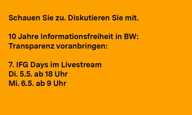 Livestream IFG Days 2026