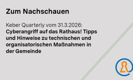 Zum Nachschauen: Cyberangriff auf das Rathaus! Tipps und Hinweise zum Datenschutz in der Gemeinde