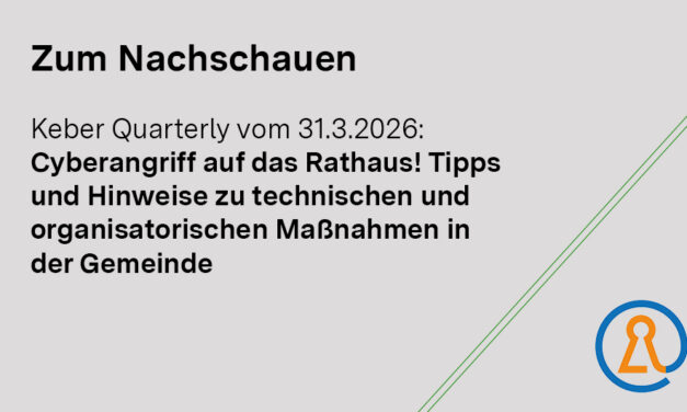 Zum Nachschauen: Cyberangriff auf das Rathaus! Tipps und Hinweise zum Datenschutz in der Gemeinde