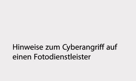 Cyberangriff auf einen Fotodienstleister
