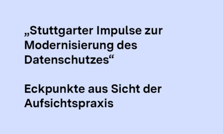 Landesdatenschützer_innen beschließen einstimmig Vorschläge zur Modernisierung der Datenschutzaufsicht und des Datenschutzrechts