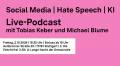 Social Media und Hate Speech in Zeiten von KI: Live-Podcast mit Michael Blume